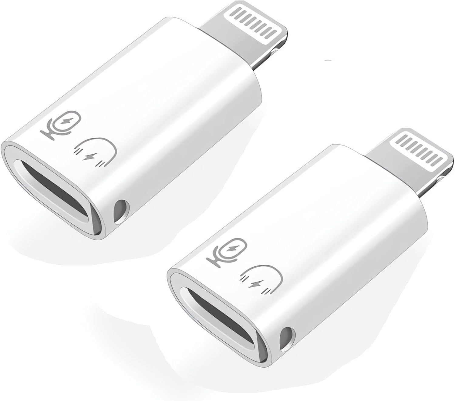 Photo 1 of [Apple MFi Certified] 2 Pack Lightning Male to USB C Female Headphones Adapter,Lightning Headphones to Type C Aux Audio Adopter Connector Dongle for iPhone 14/13/12/11/8/7/Plus/Pro Max/6 NO Call