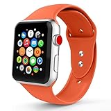 IYOU Sport Band Compatible with Watch Band 38MM 42MM, Soft Silicone Replacement Sport Strap Compatible with 2018 Watch Series 4/3/2/1