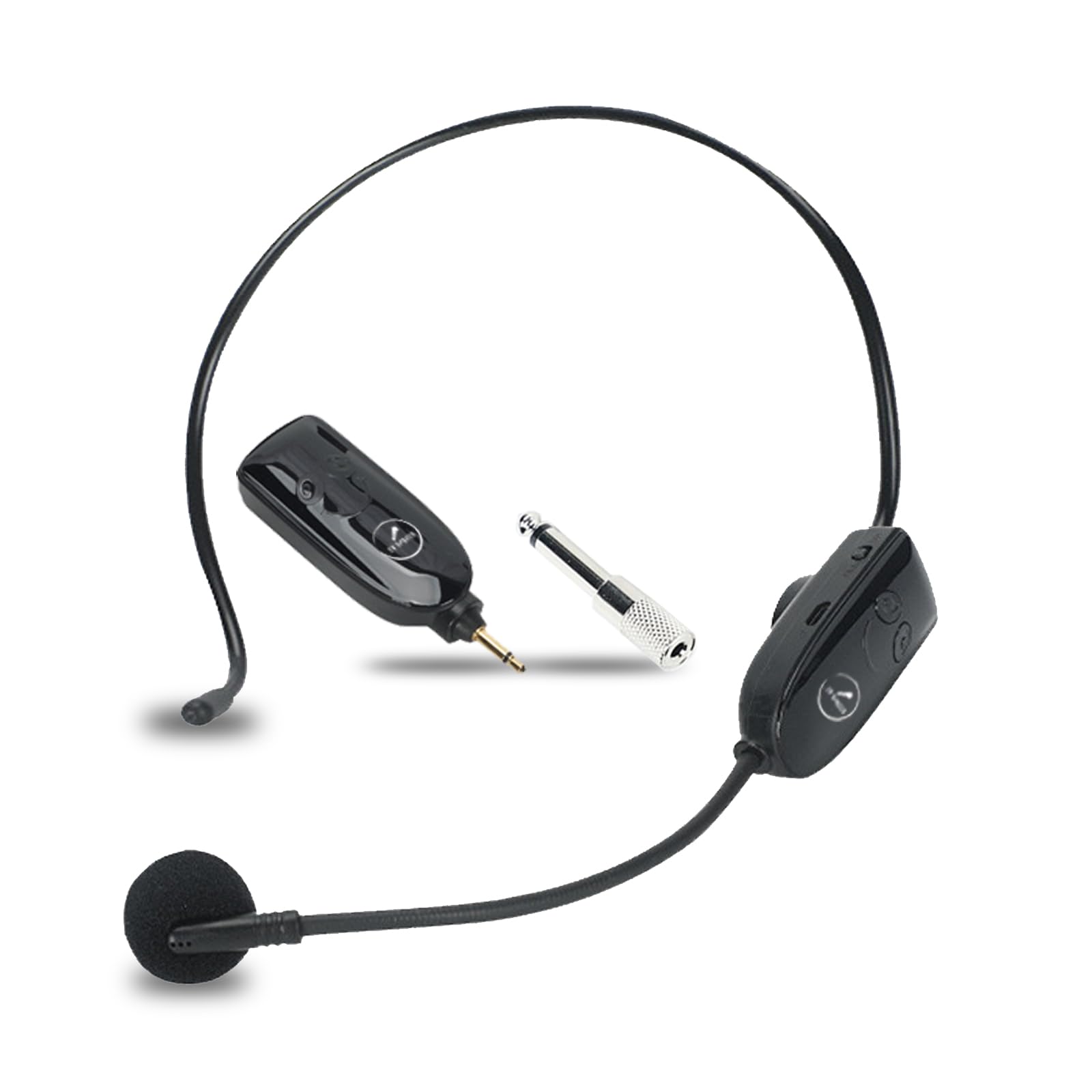 2.4G Dual Wireless Microphone Headset, UHF Wireless