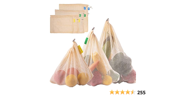 Zindoo Bolsa Reutilizable Algodon, Alternativa al plástico ...