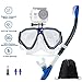 Ufanore Snorkel Set New Version 2.0, Snorkeling Gear, 180° Panoramic View, Free Breathing, Anti-Fog and Anti-Leak Diving mask Set with Detachable Camera Mount, Easy to Adjust