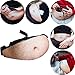 Dad Bag Unisex Fanny Fake Belly Pack with Zipper Adjustable Belt Waist