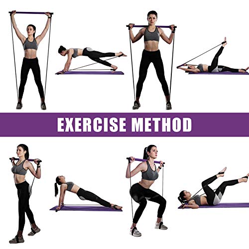 goldflower Pilates Bar Kit with Resistance Bands, Yoga Resistance Bands