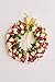 LOUHO Flower Wreath for Wall and Front Door Rose Wreath Silk Floral Home Wall Decor Artificial Garland (Flower-6)
