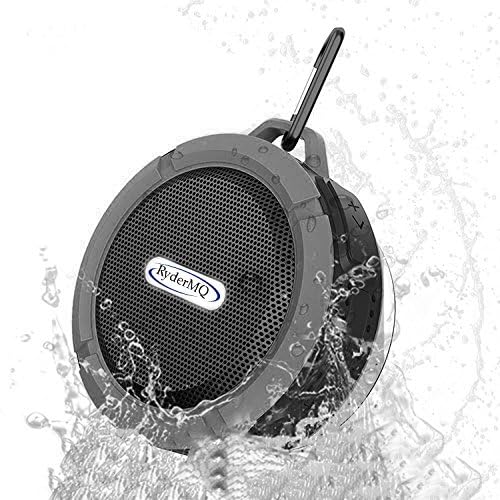 Shower Speaker Bluetooth Waterproof, Hands free Portable Speakerphone, 6 hrs of Playback HD,Control Buttons & Dedicated Suction Cup for Showers,Bathroom,Pool, Boat,Car & Beach,Slot for sd Outdoor Use
