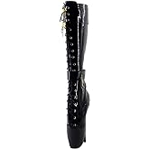 WONDERHEEL Womens Padlocks Ballet Boots