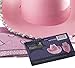 Funny Party Hats Cowboy Hat for Adults - Felt Cowboy Hats w/Paisley Bandana