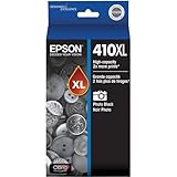 Epson 410XL Claria Premium High-Capacity Photo Black Pigment Ink Cartridge with Sensormatic for XP-530, XP-630 & XP-830 Printers