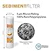 Express Water FLTSED0550 Sediment Replacement Water Filter 5 Micron, 50 Count (Pack of 1), White, Set