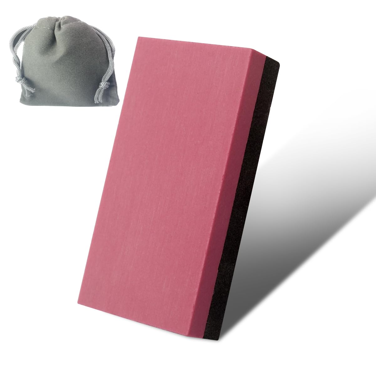 CBRIGHT Knife Sharpening Stone 1PC Whetstone 2 Sided 800#/3000# Combination Pocket-Sized Sharpening Stone, Fine Grinding Boron Carbide + Red Stone (1.97x0.98x0.39inch) โ image 1