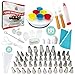 Ouddy Cupcake Decorating Russian Piping Tips, 32pcs Baking Supplies Set for Cake/, One Size, sliver1