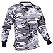 Rothco Long Sleeve Color Camo T-Shirt - Comfortable Tee for Outdoor Adventure, City Camo, Medium