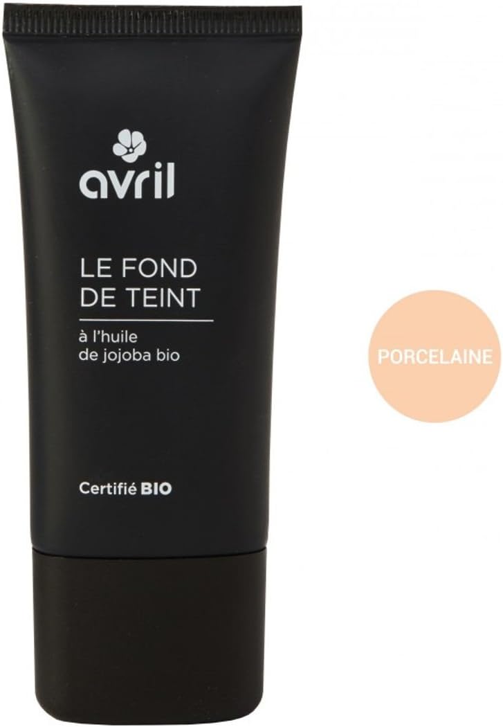Avril Cosmetics Organic Liquid Cream Foundation Porcelaine