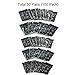 Furry Sunny Bam BamThunder Sticks Inflatable Stadium Noisemakers Cheer Sticks Blow Bar Inflatable Boom Sticks Noisemakers Stick Basketball Football Noisemakers Party Favors 100 Pack (Black)
