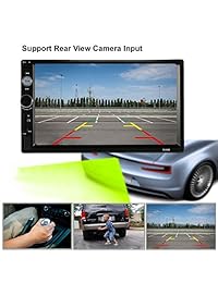 Carlike   Reproductor de radio para coche con pantalla táctil de 7 pulgadas, compatible con Bluetooth USB TF con mando a distancia inalámbrico