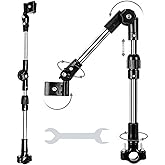 SHERY Adjustable Umbrella Holder Stand for Patio Outdoor Wrenches Universal Clip Wheelchair Umbrella Mount Holder for Stroller, Golf Cart, Beach Chair, Bicycle, Bleacher