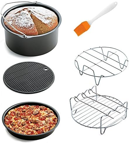 Air Fryer Accessories for Gowise Phillips Cozyna and More Brand Air Fryer Accessories Kit fits all 3.7QT-5.3 QT-5.8 QT 6-Pack