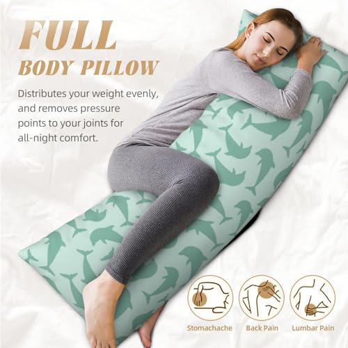 Cute Body Pillow Covers VOSERY Body Pillow Cover Cute Dolphin Body