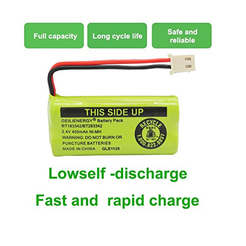 QBLPOWER BT-183342 BT-283342 BT-166342 BT-266342 BT-162342 BT-262342 Battery for VTech CS6114 CS6419 CS6719 AT&T EL52300 CL80111 Cordless Phone(Pack of 3)