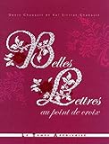 Belles lettres au point de croix by