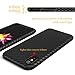 iPhone X Case,Ultra-Thin Flexible TPU Armor Carbon Fiber Leather Hybrid Defender Anti-Slip Scratch Fingerprint Dust Shock-proof Resistant Non-Bulky Protective Case Cover for Apple i-Phone X -Jet Black