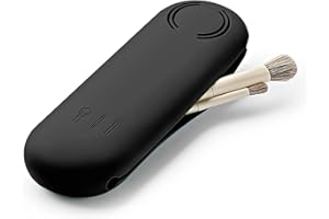 AOSHET Makeup Brush Holder, Travel Essentials MakeUp Brush Organizer, Silicone Cosmetic Make up Bag Makeup Brush Cover Case for Travel Size Toiletries, Small Magnetic Travel Makeup Brush Holder for Women