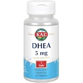 KAL DHEA 5mg Supplement for Women &amp; Men, 60 Tablets | DHEA 5mg Supplement for Women &amp; Men, 99.5% Pure, Natural Daily Support, Vegetarian