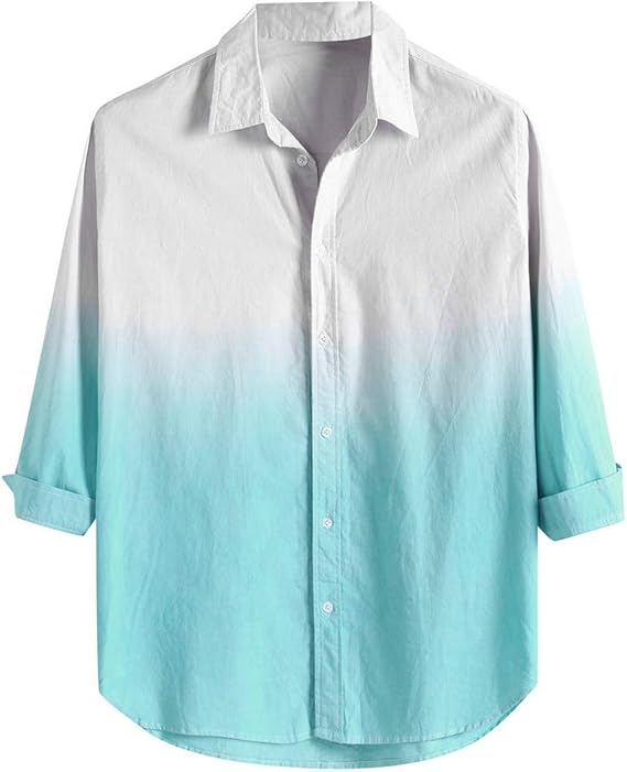 Amazon Eldori 人気 和風 メンズ シャツ ストライプ リゾート ゆったり 大きいサイズ スタイリッシュ ワイシャツ 開襟シャツ カジュアル 長袖 オシャレ ビジネス 通気 清涼 簡約スタイル シャツ 通販