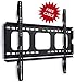 Mount-It! Low Profile Fixed TV Wall Mount Bracket for 32, 34, 37, 39, 40, 42, 47, 48, 49, 50, 52, 55, 60 Inch Flat Screen TVs, Ultra Slim Design with 175 Lbs Capacity Max VESA 750x450 6 ft HDMI cable