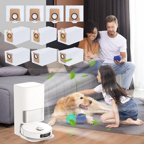 10 Dust Bags Compatible with Xiaomi X10/X10+, Replacement Bag Compatible with D-Reame L10s Ultra / L10 Ultra/L20 Ultra, Vacuum Cleaner Bags 2.5 L Effective Cleaning