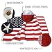 American Flag - 3x5ft Embroidered All Weather American flag, UV Protected socks Nylon US Flag Perfect for Indoor or Outdoor Use. (Flats)