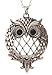 Owl Magnifier Magnifying Glass Sliding Top Pendant Necklace, 30