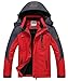 JINSHI Mens Mountain Waterproof Fleece Ski Jacket Windproof Rain Jacket