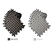 A2ZCARE Puzzle Exercise Mat with EVA Foam Interlocking Tiles - Interlocking Floor Mats for Gym Equipment - Ideal for Home Gym, Aerobic, Yoga and Pilates (Black and Grey (12pcs with border tiles))