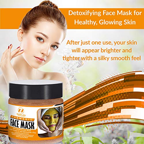Natrulo Turmeric Face Mask Skin Brightening Mask with Turmeric and