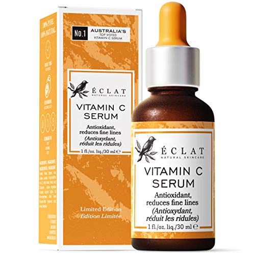 suero orgánico de vitamina c para rostro / cuello / ojos - suero procesado en frío patentado 8 veces más potente con 20% de vitamina c - 100% vegano - desarrollado por dermatólogos