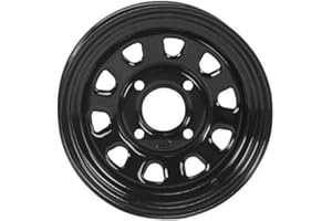 ITP 1425579014B Delta Steel Front/Rear Wheel - 14x7-4+3 Offset - 4/156 - Black