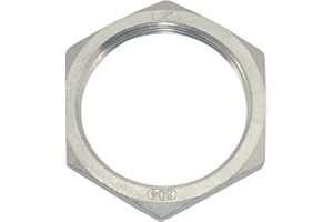 Megairon Stainless Steel 304 O-Ring Groove Cast Pipe Fitting,Hex Locknut,2" NPT Female