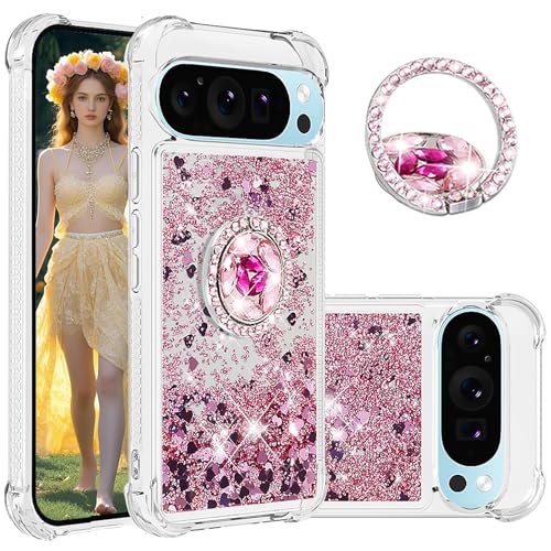Ephoou for Google Pixel 10 Pro XL Liquid Case with Kickstand LSZ-Pink at Amazon