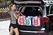Buti-Earth-Bag Extra Large Reusable Shopping Bags with Handles | Stay Open, Collapsible Fold Flat, Reinforced Bottom Insert, Wipe Clean (2, black/white dot)
