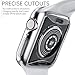 BRG Case for Apple Watch Series SE 6 5 4 3 Screen Protector 40mm 44mm 38mm 42mm,[2 Pack] Soft TPU HD Clear Ultra-Thin Overall Protective Cover Case