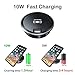 Wireless Charger with USB Grommet Hole Desk Charger，hopopower 10W Wireless Charging Pad Compatible iPhone Xs MAX/XR/XS/X/8/8 Plus,Samsung Galaxy Note 9/S9/S9 Plus/Note 8/S8 & All Qi-Enabled Devices