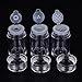 Coobbar 3pcs Multi-purpose 10ml loose powder jar Essential Oil Bottle nail powder bottle with 1/3/12 holes Refillable Bottles