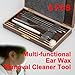 Vktech New Pack of 8 Ear Pick Ear Wax Removal Cleaner Multifunction Beauty Tool Kit