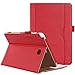 ProCase Samsung Galaxy Tab A 8.0 Case - Standing Cover Folio Case for 2015 Galaxy Tab A Tablet (8.0 inch, SM-T350 P350), with Multiple Viewing angles, auto Sleep/Wake, Document Card Pocket (Red)