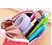 Fashion Mini School Bag Pen Case Student's Canvas Pencil Case Children Pen Bag (Pink Dot)