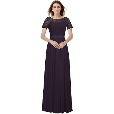 bridesmaid dresses nl CaliaDress Women Short Sleeves Long Dress Guadeloupe Bridal Shower Maxi Dress Ballgown Wedding Dress Size:Dress Size Pants: 48 Kristen Luxe Satin