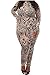 Women Jumpsuits Tribal Tattoo Printed Dumpsuit Sexy Bodysuit Playsuit, Black, X-Large