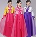 CRB Fashion Girls Traditional Kids Korean Hanbok Outfit Dress Costume (140cm, White/Purple)