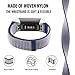 KWLET Straps Compatible with Fitbit Charge 3 Bands,Soft Nylon Sport Sticky Loop Replacement Bands Wristband Adjustable Straps Wristband Watch Band for Fitbit Charge 3 / Charge 3 SE Accessories